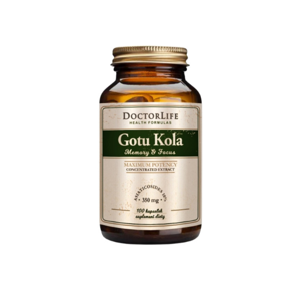 Doctor Life Gotu Kola suplement diety ekstrakt standaryzowany 350mg, 100 kaps./1 opak.