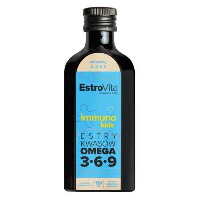 Olej Omega 3-6-9 ESTROVITA Immuno Kids Cytrynowy (150 ml)