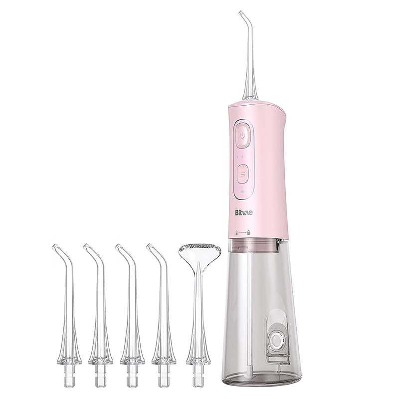 Bitvae C2 zestaw: irygator różowy, 1 szt. + wymienne dysze, 6 szt.