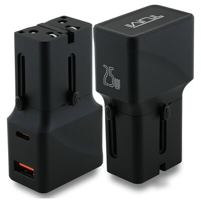 Adapter podróżny TUMI Travel Adapter (EU/UK/US/AU) Czarny