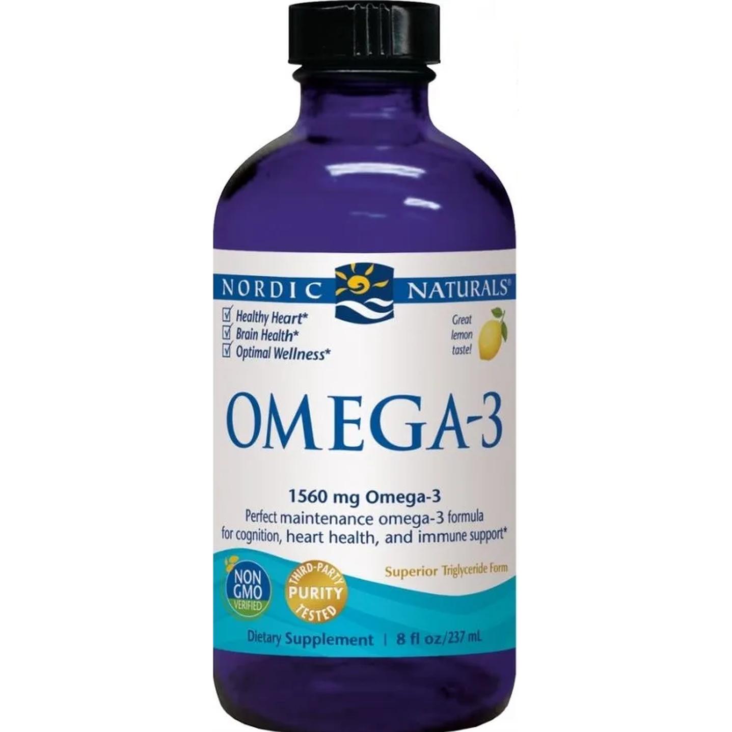 Nordic Naturals suplement diety Omega 3, 1560mg, Cytryna, 237 ml