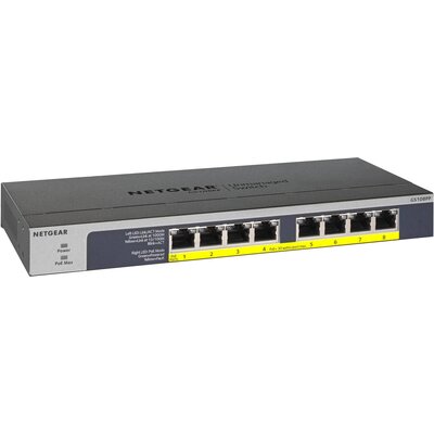 Switch NETGEAR GS108PP-100EUS Gigabit Ethernet, 8 portów, Funkcja PoE