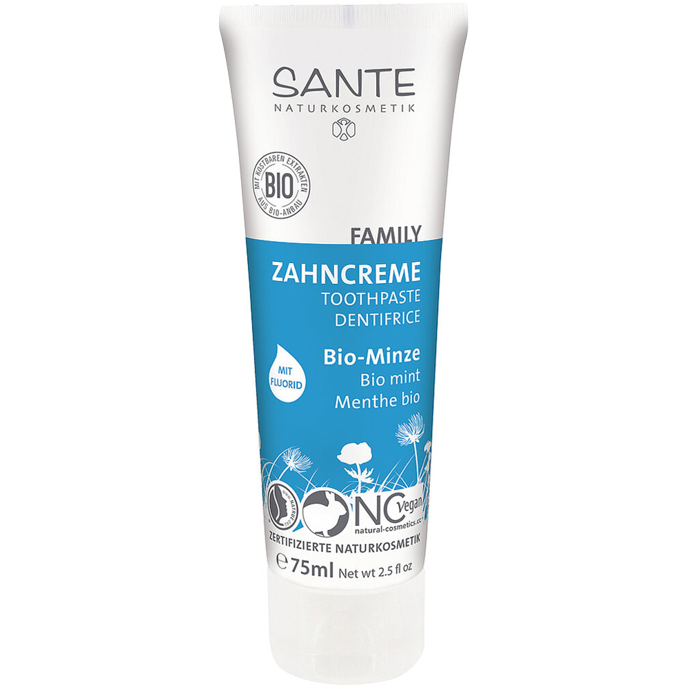 Sante pasta do zębów miętowa z fluorem eco, 75 ml