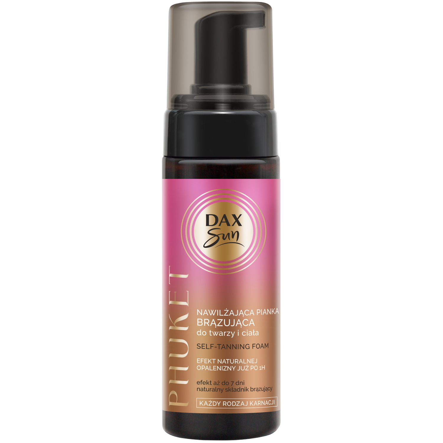 Dax Sun nawilżająca pianka brązująca Phuket, 160 ml