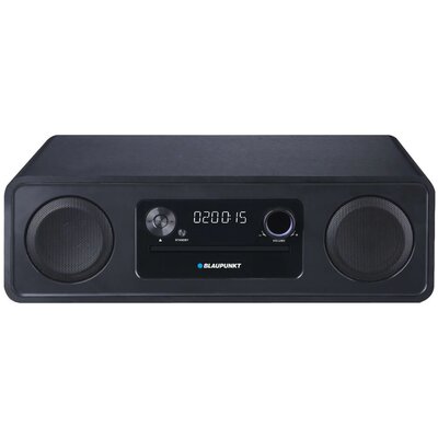 Wieża BLAUPUNKT MS20BK Czarna, Odtw.CD/-R/-RW/MP3, BT, Tuner FM z pamięcią stacji, Wejście AUX IN, Funkcja alarmu