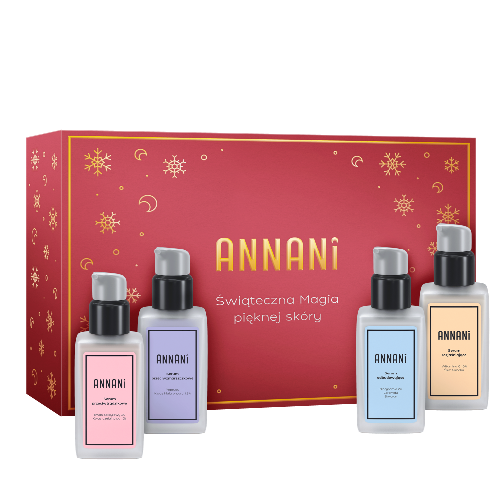 Annani Magia Pięknej Skóry zestaw: serum do twarzy, 4x30 ml