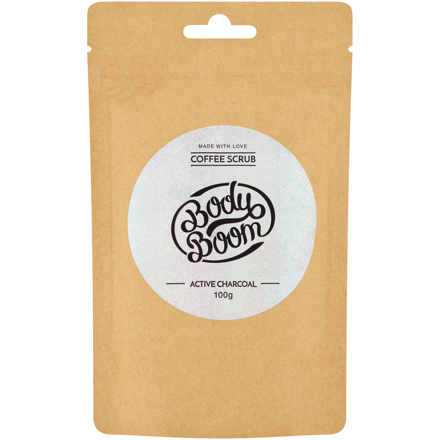Bodyboom Active Charcoal kawowy peeling do ciała, 100 g