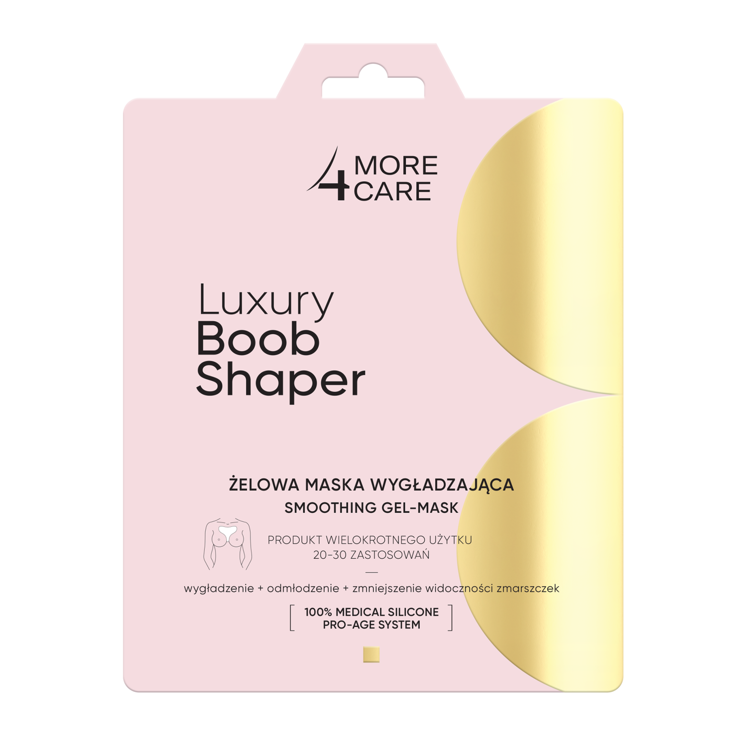 More4Care Luxury Boob Shaper żelowa maska wygładzająca do biustu i dekoltu, 1 szt.