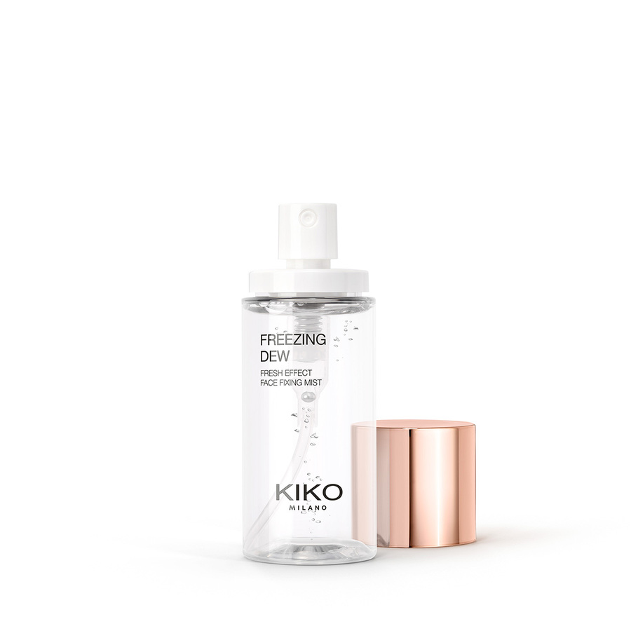 Kiko Milano Freezing Dew spray utrwalający i odświeżający z nutami różanymi, 50 ml