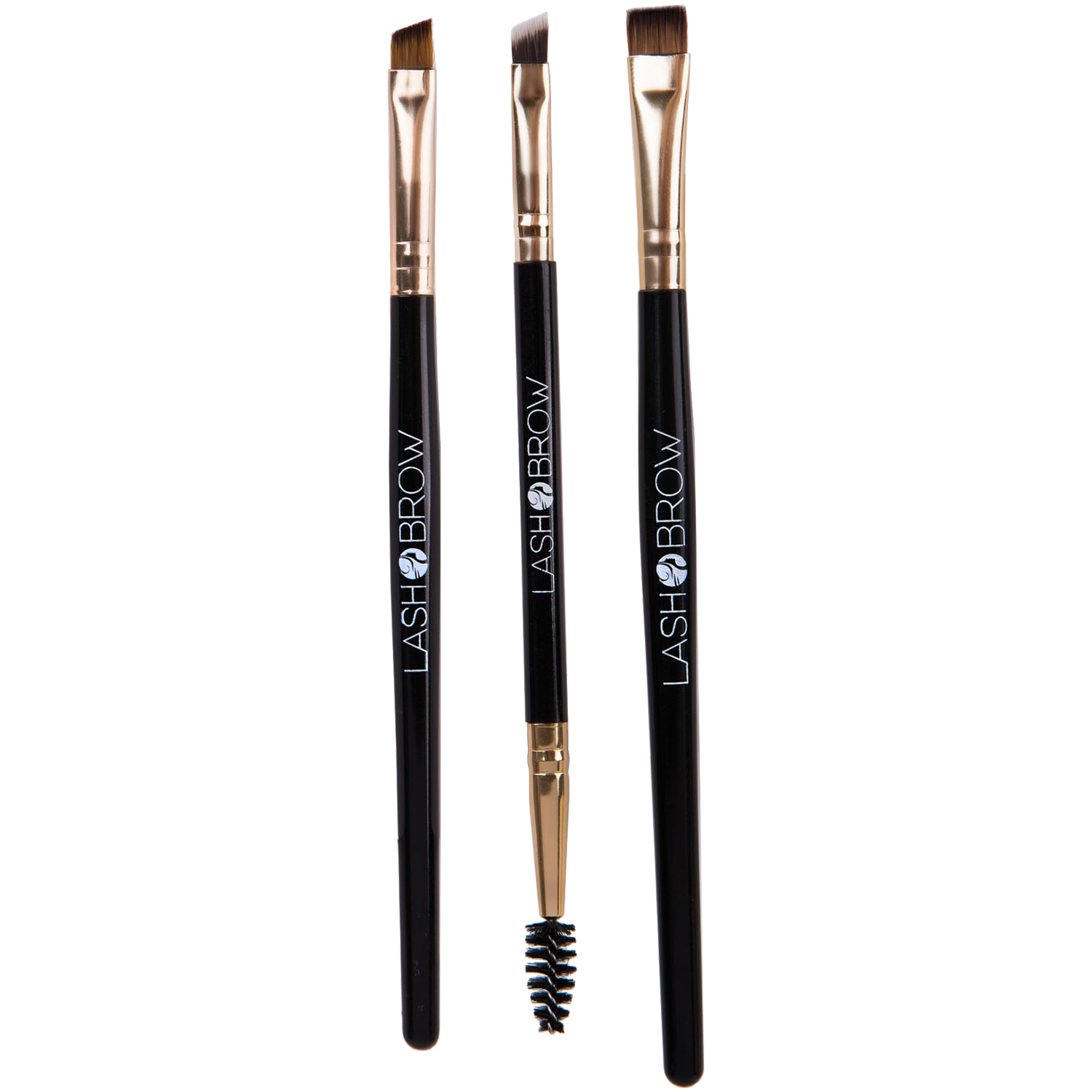 Lash Brow zestaw: pędzle do makijażu, 3 szt.
