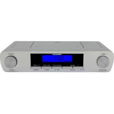 Radioodtwarzacz BLAUPUNKT KR14BT Srebrny, Tuner FM, Bluetooth, Podszafkowe, Alarm, Podświetlenie LED, Zasilanie Bateryjno-Sieciowe