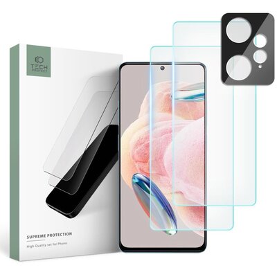 Szkło hartowane TECH-PROTECT Supreme Set do Xiaomi Redmi Note 12 4G/LTE (3szt.)