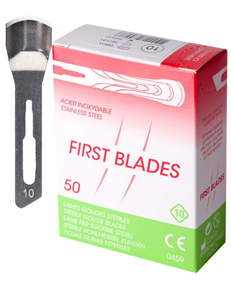 Dłutka First Blades rozmiar 10, 50 szt.