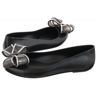 Baleriny Melissa Sweet Love VI AD 33633/AA539 Black/Silver