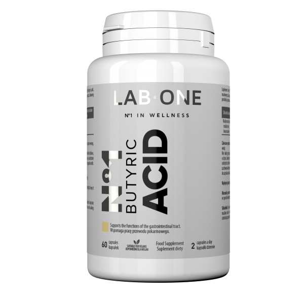 Lab One N°1 Butyric Acis suplement diety kwas masłowy, 60 kaps./1 opak.