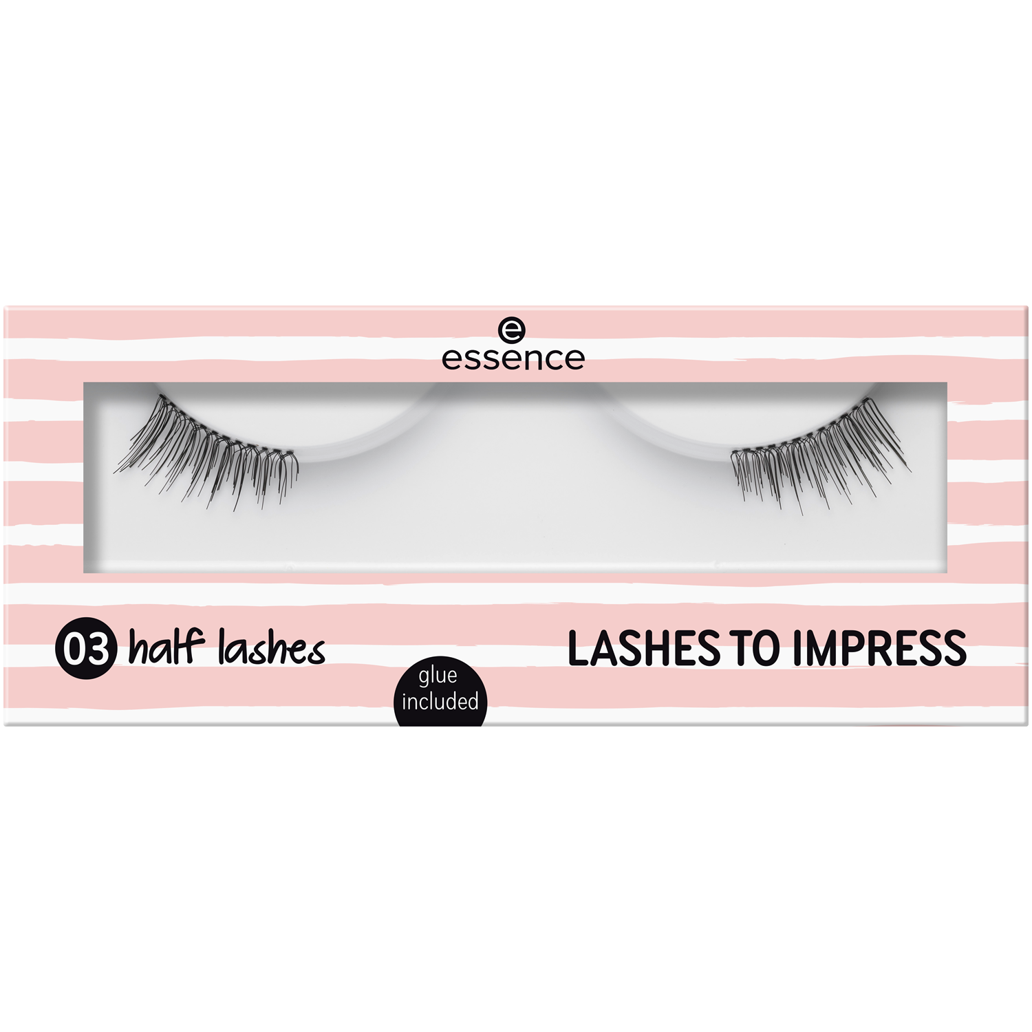 Essence Lashes to impress sztuczne rzęsy połówki na pasku, 1 para
