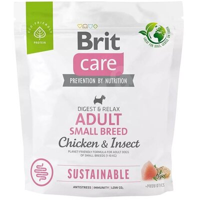 Karma dla psa BRIT CARE Sustainable Small Kurczak i owady 1 kg