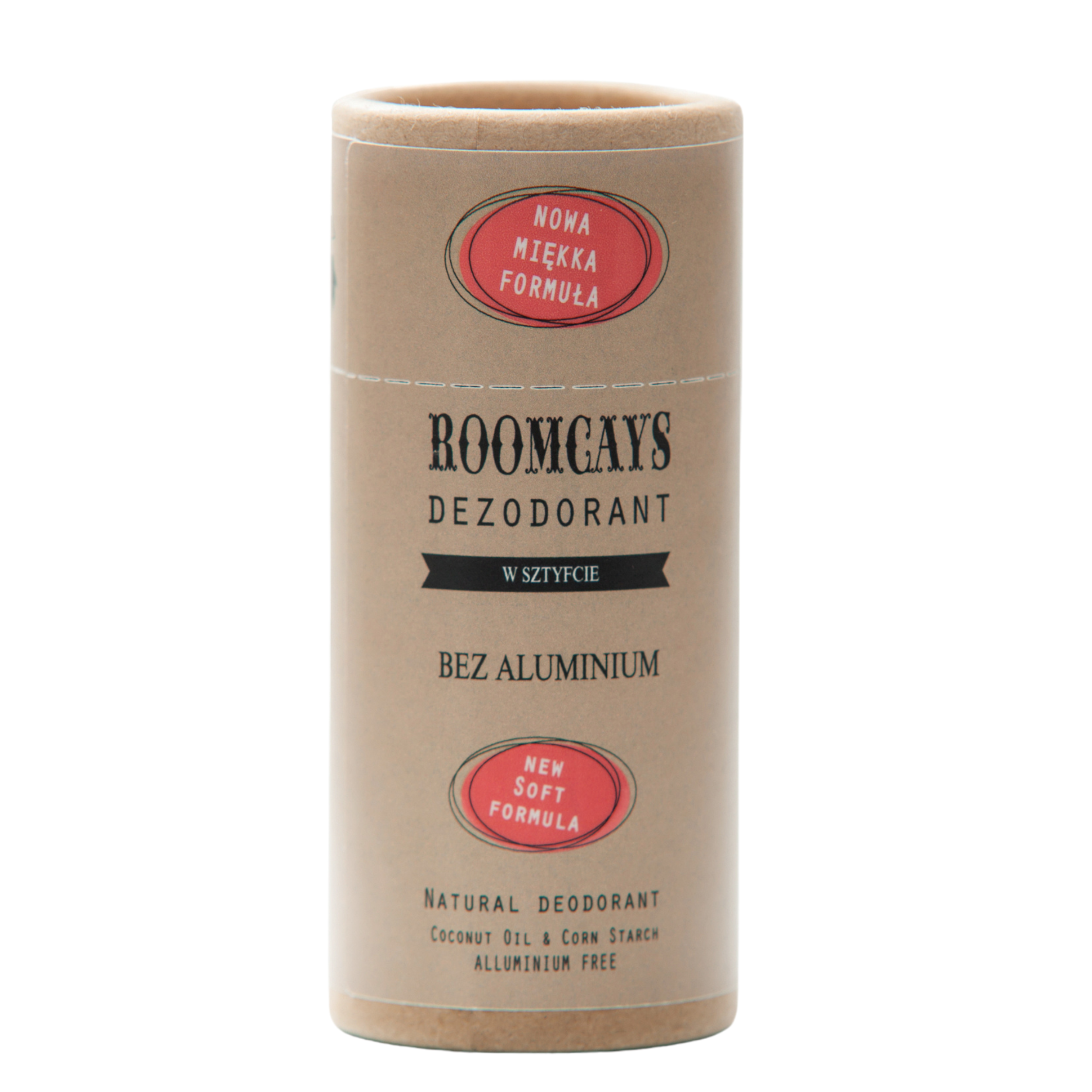 Roomcays naturalny dezodorant męski w sztyfcie bez aluminium skuteczna ochrona i świeżość, 65 g