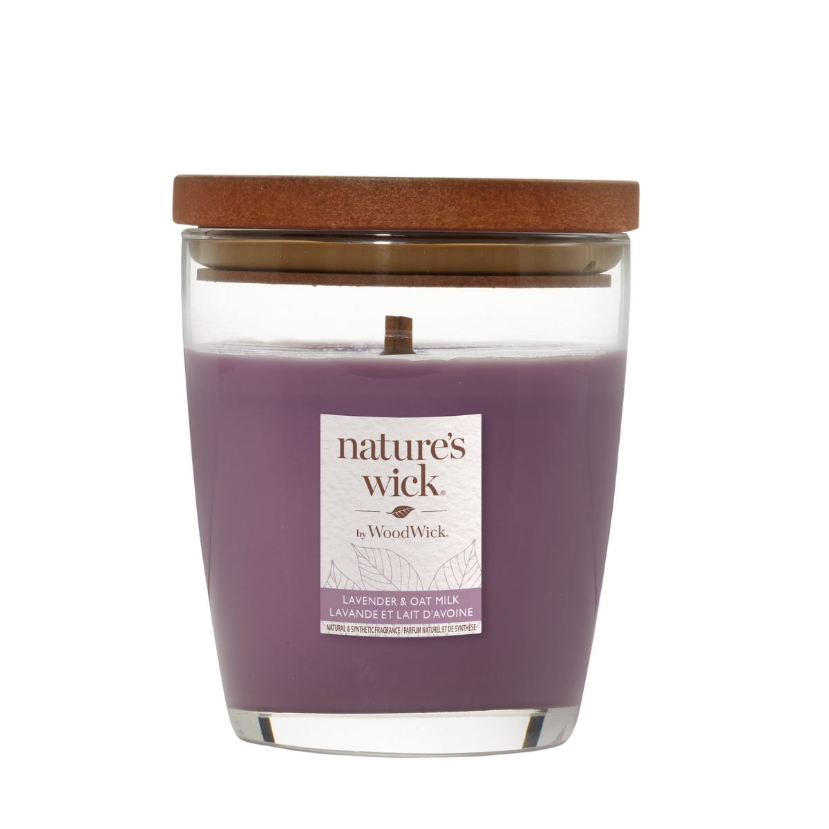 Nature's Wick By WoodWick Lavender&Oat Milk świeca zapachowa, 284 g