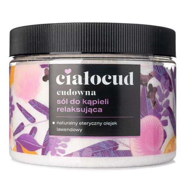 Ciałocud sól do kąpieli z olejkiem lawendowym relaksująca, 500 g