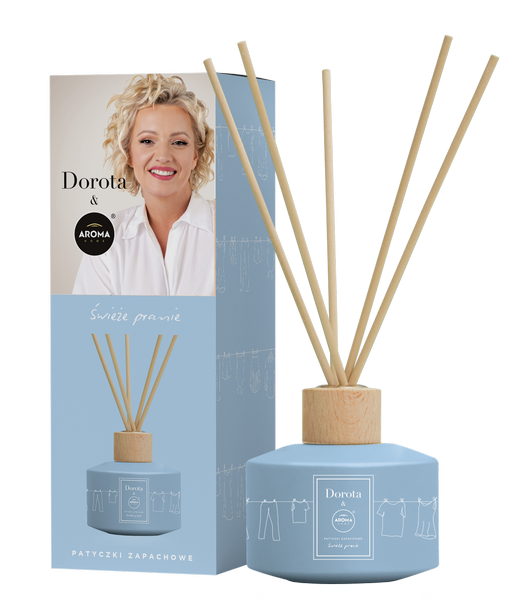 Aroma Home & Dorota patyczki zapachowe świeże pranie, 100 ml