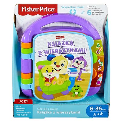 Zabawka edukacyjna FISHER PRICE Ucz się i śmiej! Książka z wierszykami FRC70