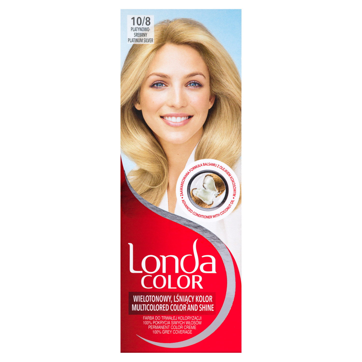 Londa Color farba do włosów 10/8 platynowo-srebrny, 1 opak.