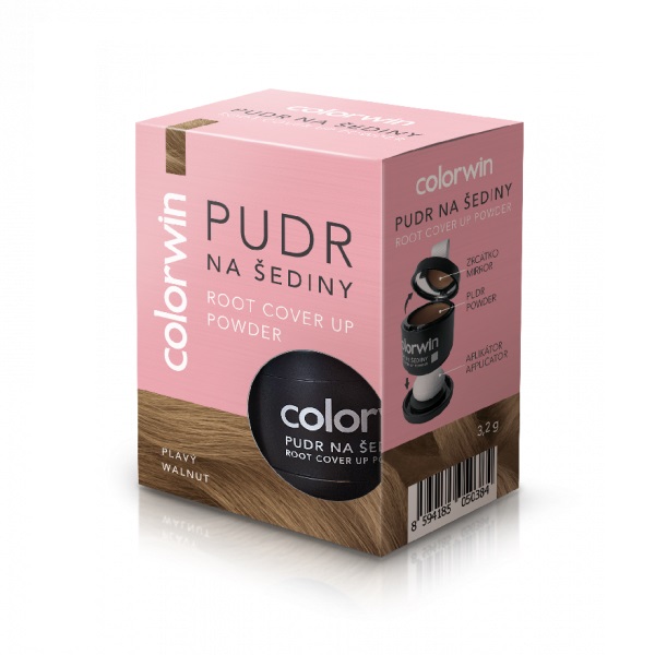 Colorwin puder kryjący odrost i zwiększający objętość włosów Orzechowy, 3,2 g