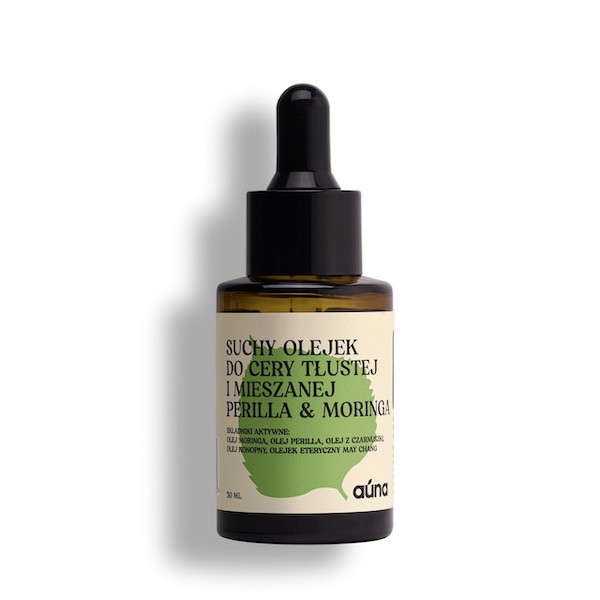 Auna suchy olejek-serum do cery tłustej i mieszanej perilla & moringa na niedoskonałości, 30 ml