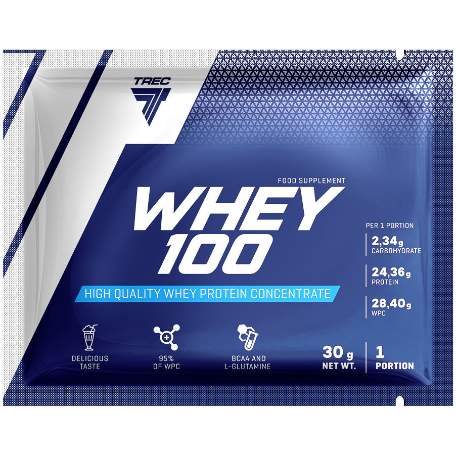 Trec Whey 100 odżywka białkowa o smaku ciasteczek, 30 g