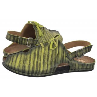 Sandały Maciejka Zielone/Czarne 06418-09/00-6