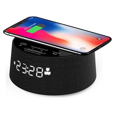 Radiobudzik PHILIPS TAPR702/12 Czarny, Tuner FM, Bluetooth, Ładowarka indukcyjna, Zasilanie Akumulatorowo-sieciowe