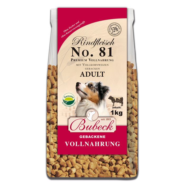 Bubeck Karma dla psa No 81 z wołowiną 1 kg