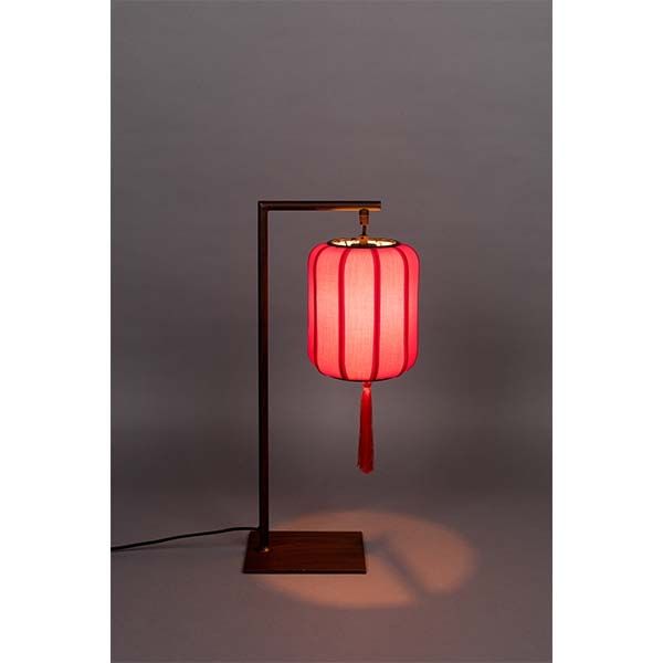 Dutchbone - Lampa stołowa Suoni czerwona