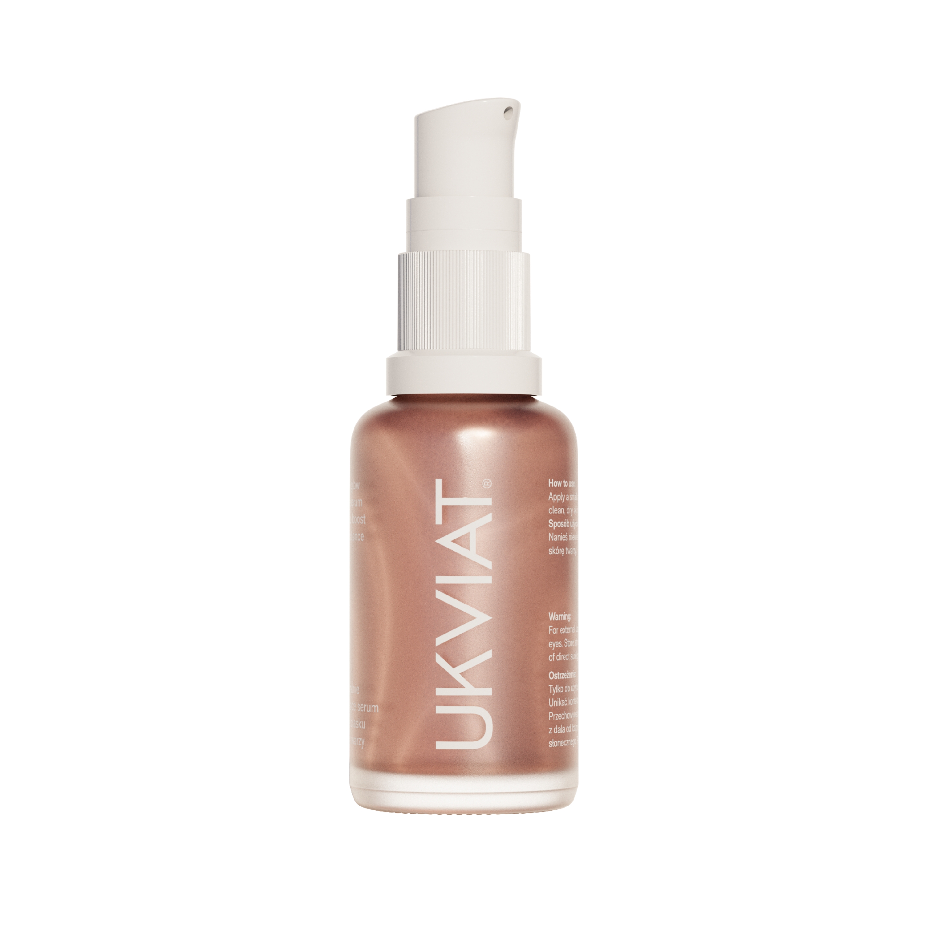Ukviat naturalnie rozświetlające serum do twarzy, 30 ml
