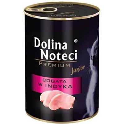 Karma dla kota DOLINA NOTECI Premium Junior z indykiem 400 g