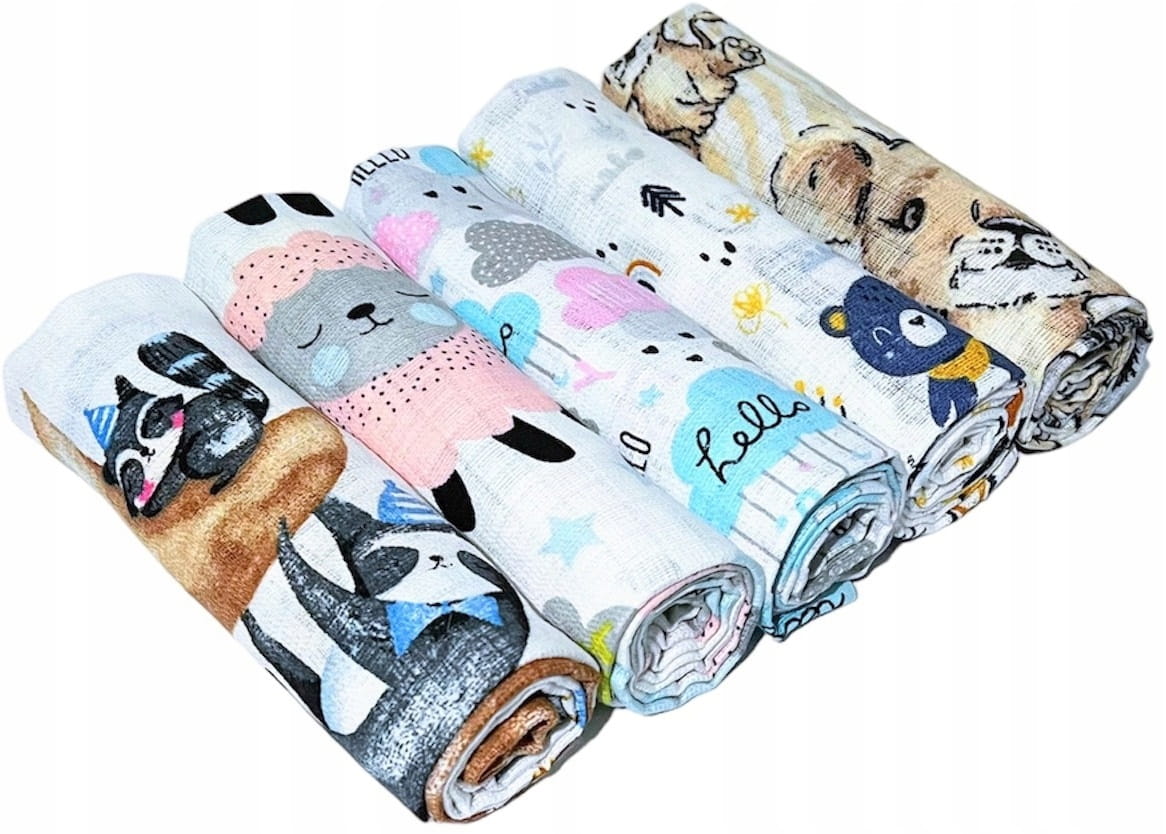 Babymam pieluchy tetrowe bawełna 100% zestaw 5szt