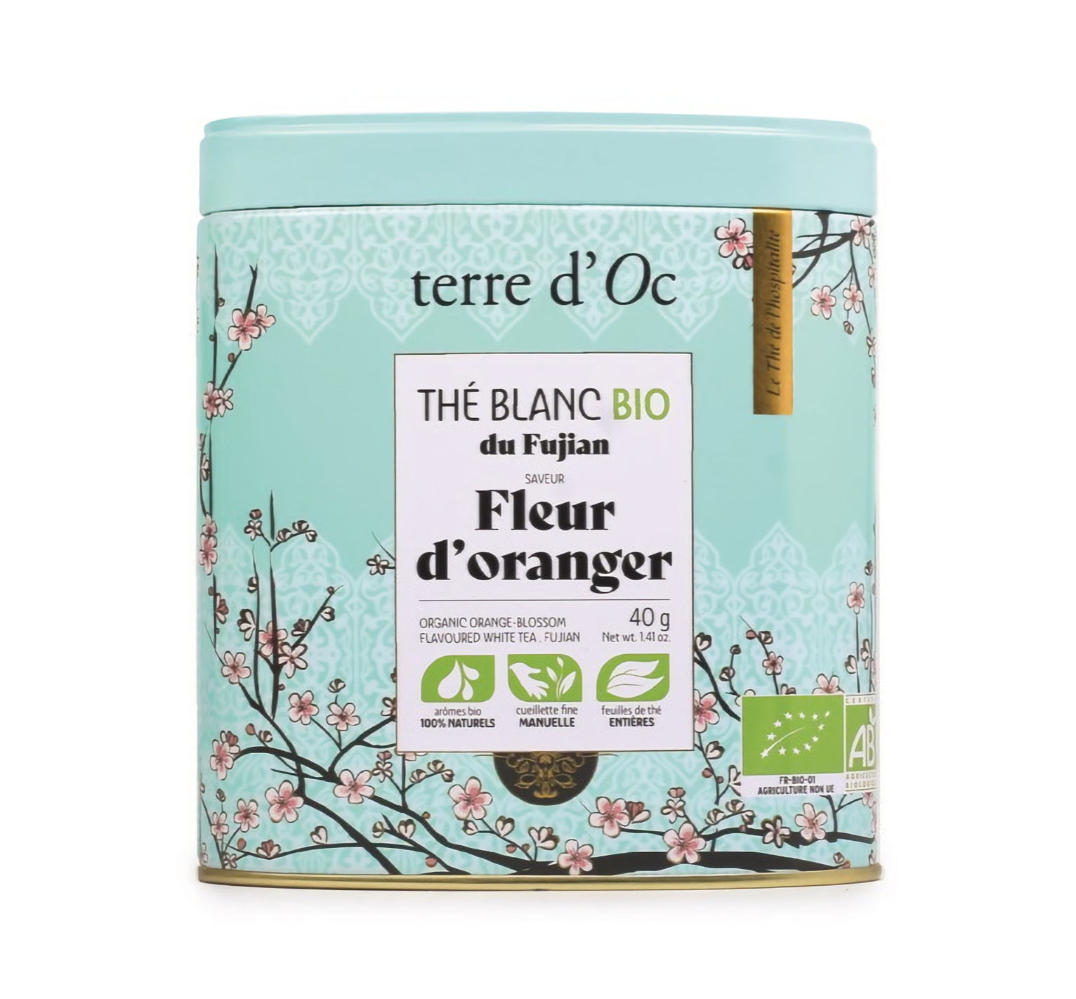 Terre d'Oc - Herbata biała 40 g Hospitality Fleur d'Oranger