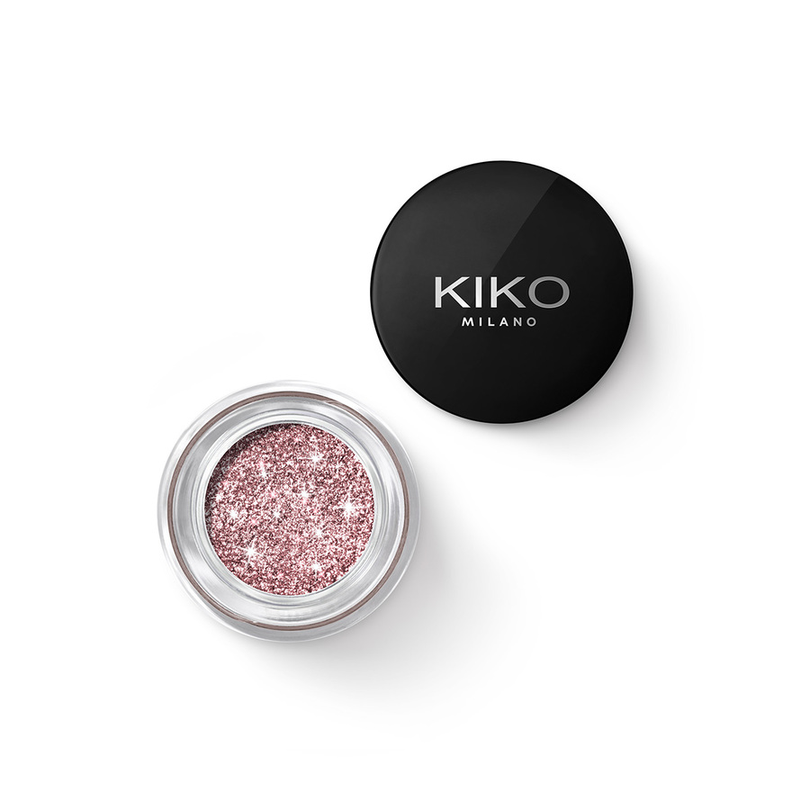 Kiko Milano Stardust Eyeshadow żelowy cień do powiek z biodegradowalnym brokatem 04 Red Cherry, 3,5 g