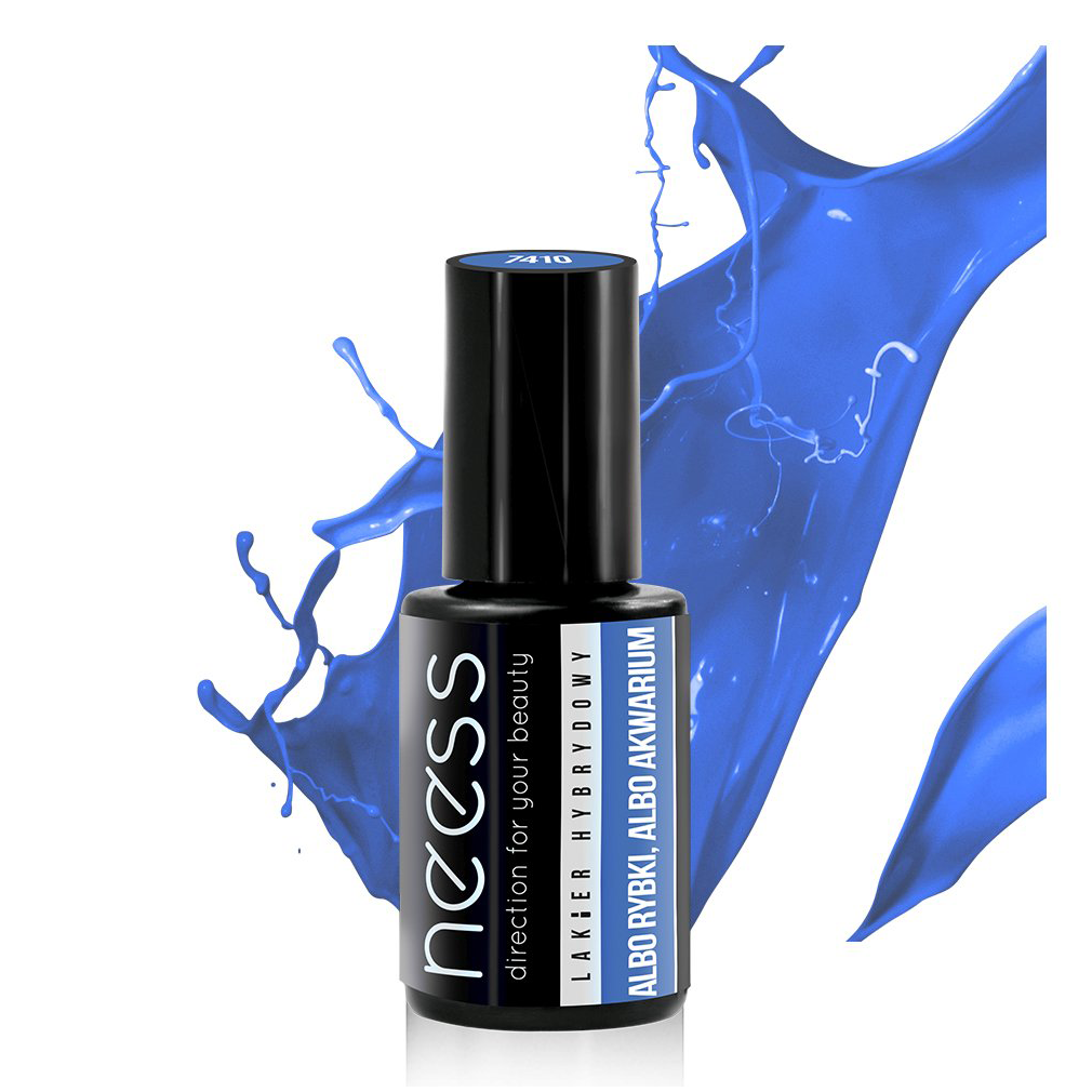 Neess kauczukowy lakier hybrydowy do paznokci rybki albo akwarium, 4 ml