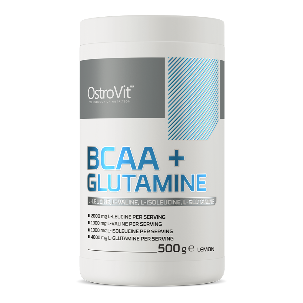 OstroVit BCAA + Glutamina 500 g o smaku cytrynowym
