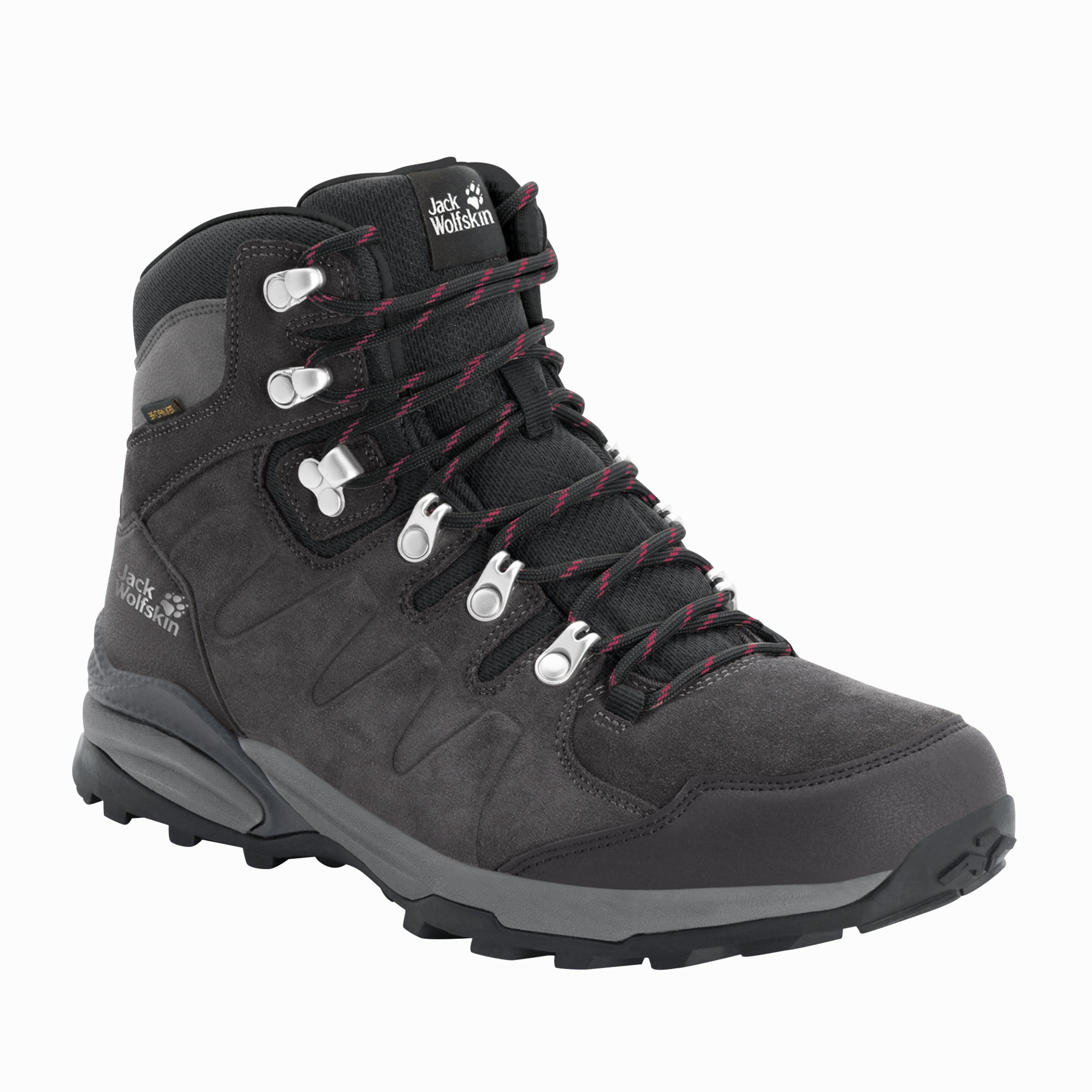Buty damskie na wędrówki Jack Wolfskin REFUGIO TEXAPORE MID W dark steel / purple - 39,5