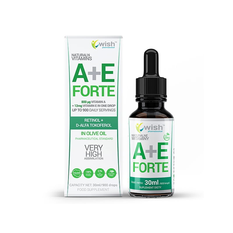 Wish A+E Forte suplement diety, 30 ml