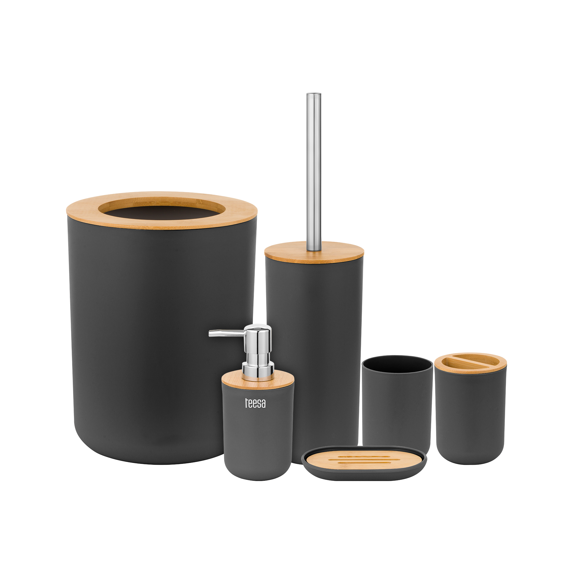 Zestaw akcesoriów łazienkowych czarny