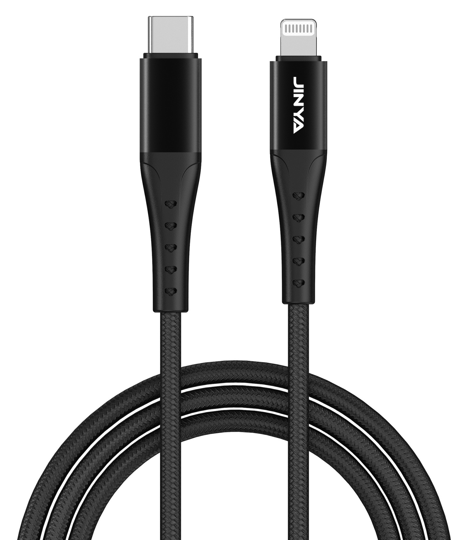 JINYA TechLink 1M USB-C Lightning Black - kabel lightning