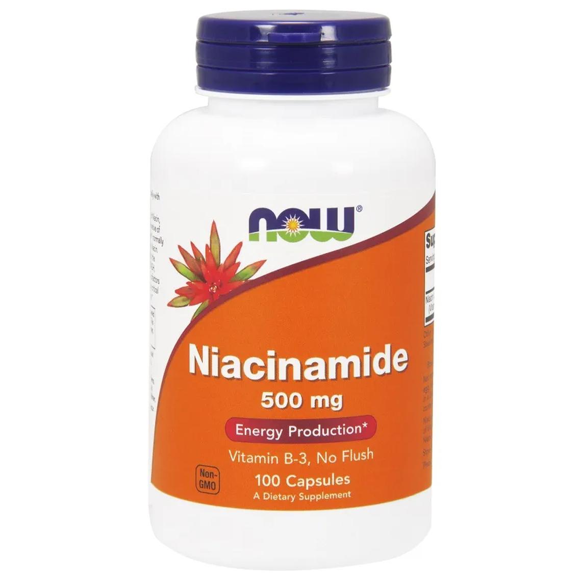 Now Foods suplement diety Niacynamid (B-3), 500 mg, 100 kaps./1 opak.