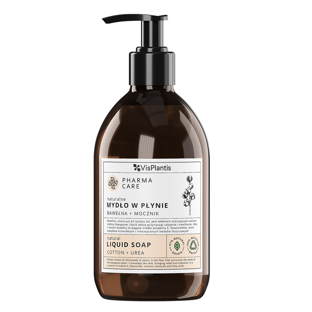 Vis Plantis Pharma Care ochronne mydło w płynie bawełna i mocznik, 500 ml