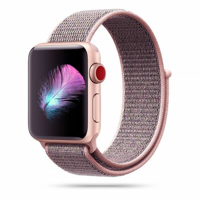 Pasek TECH-PROTECT Nylon do Apple Watch do koperty 40/41/42mm Piaskowy róż