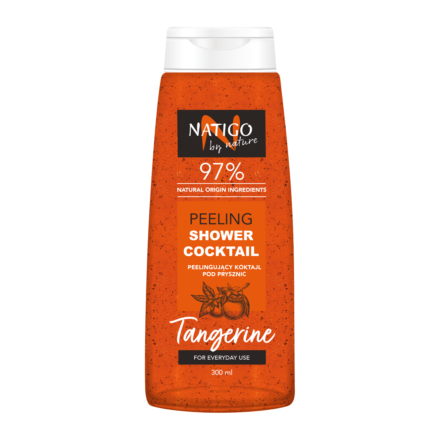 Natigo By Nature Tangerine peelingujący żel pod prysznic, 300 ml