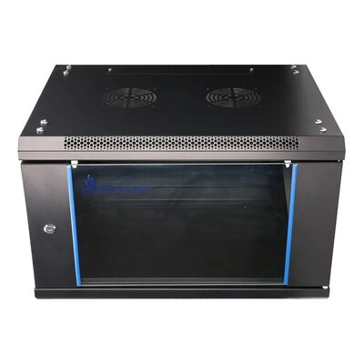 Szafa RACK EXTRALINK 19" 6U EX.7225 600 x 450 mm, Wisząca Czarny